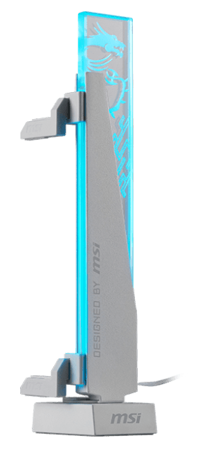 Вертикальный ARGB держатель Видеокарты MSI MPG ARGB GRAPHICS CARD STAND 3-pin ARGB White