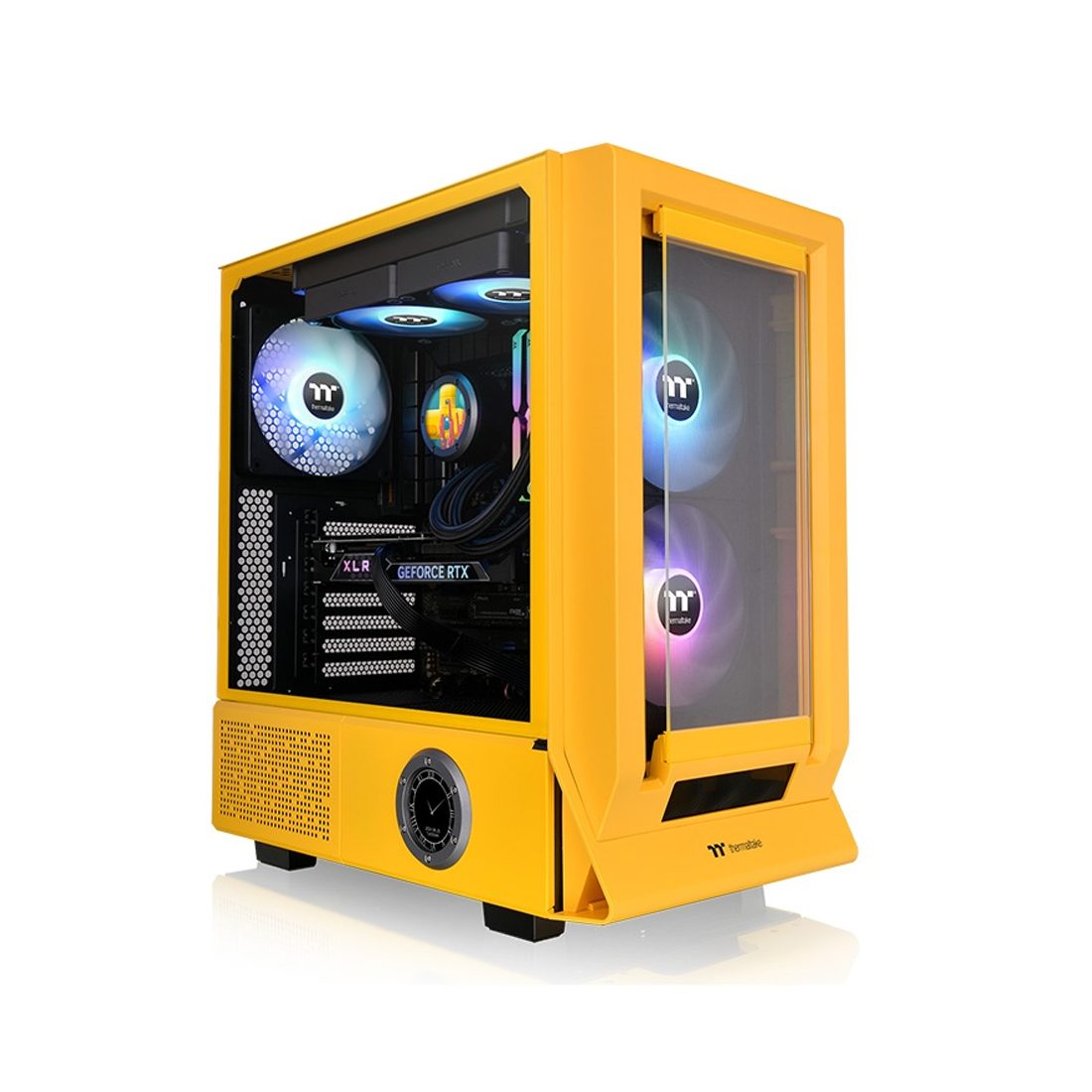 Корпус Thermaltake Ceres 350 MX Bumblebee (CA-1Z3-00M4WN-00) [Midi Tower, 1x 140 мм + 2x 140 мм ARGB, желтый]