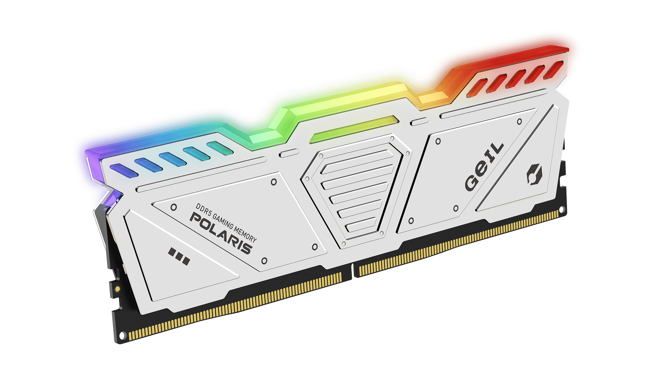 Комплект оперативной памяти Geil POLARIS RGB White (GOSW532GB5600C38ADC) [32 ГБ, DDR 5, 5600 МГц, 1.35 В, подсветка, KIT]