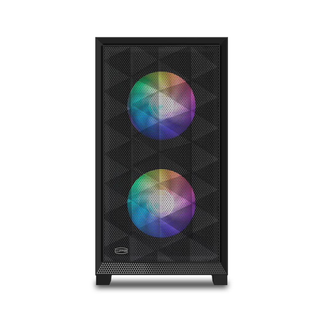 Корпус PCCooler C3D310 BK ARGB [Mini Tower, 2x 120 мм ARGB, черный]