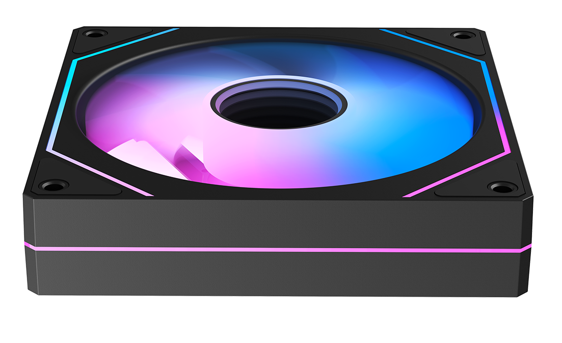 Вентилятор для корпуса Ocypus Gamma F12 BK ARGB REVERSE BLADE [120 x 120 мм, 1600 об/мин, 50 CFM, 31 дБ, PWM]