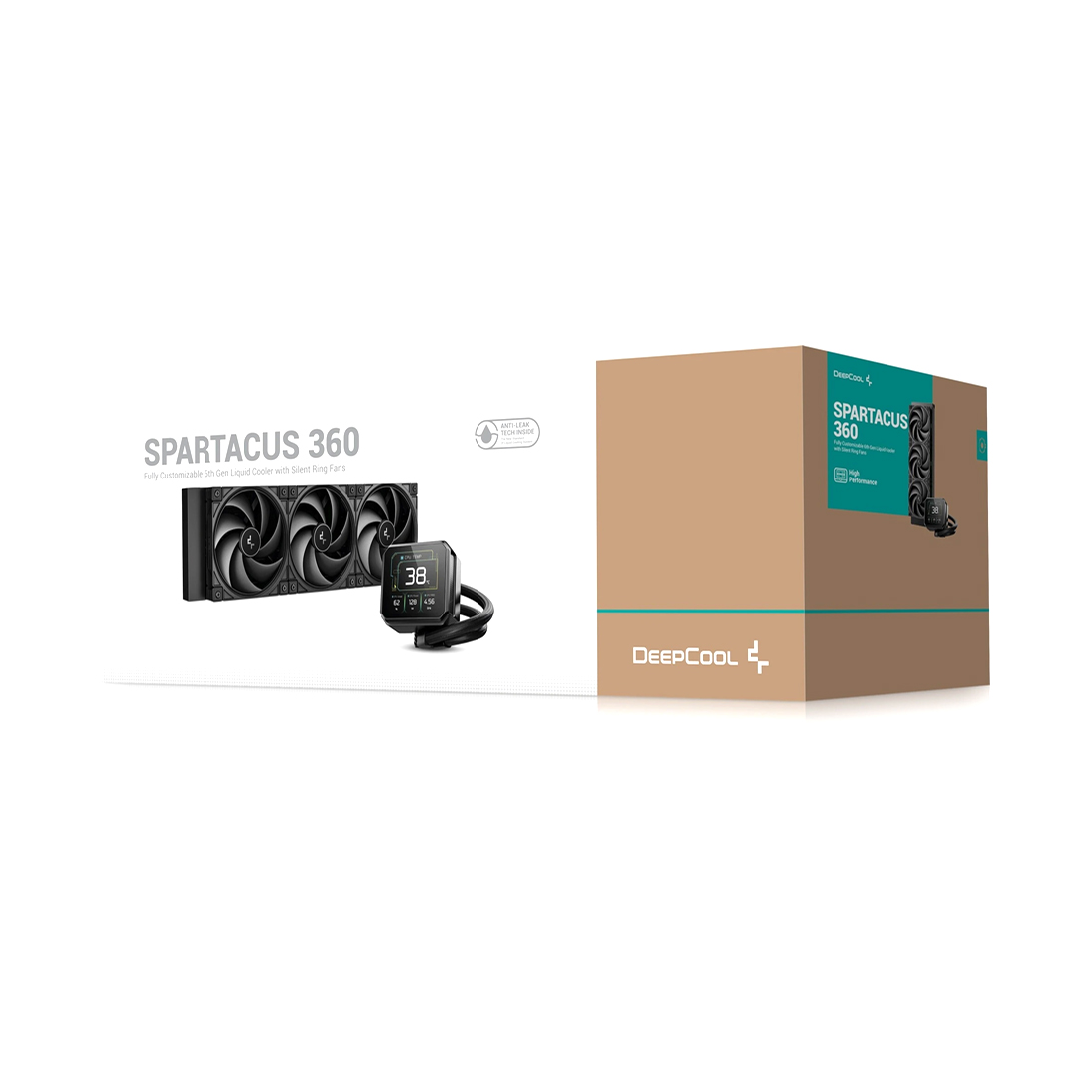 Система охлаждения DeepCool SPARTACUS 360 [120 x 120 x 25 мм, 2500 об/мин, 32.23 дБ(A), 4-pin, 3-pin]