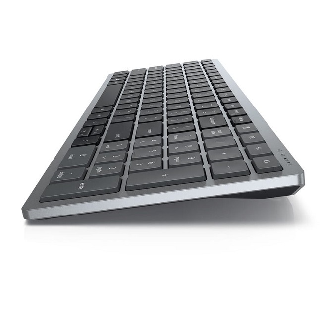 Клавиатура Dell Compact Multi-Device KB740 (580-AKOZ) [Мембранная, беспроводная, клавиш - 100, серая]
