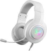 Наушники-гарнитура игровые Defender Ghost LED (64605) белый