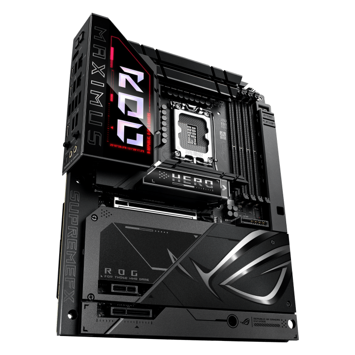 Материнская плата Asus ROG MAXIMUS Z890 HERO BTF [LGA 1851, Intel Z890, 4xDDR 5, 6xM.2, 1xPCI-E x16, Standard-ATX]
