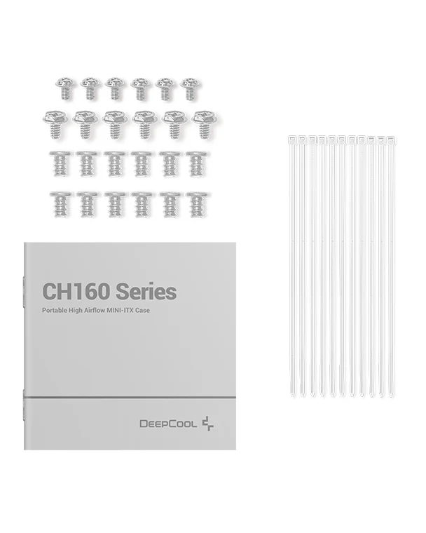 Корпус DeepCool CH160 WH (R-CH160-WHNGI0-G-1) [SFF, белый]