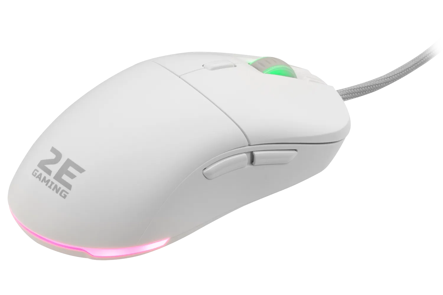 Мышь 2E Gaming HyperDrive PRO (2E-MGHDPR-WT) [проводная, светодиодная, 16000 DPI, 1000 Гц подсветка, белая]
