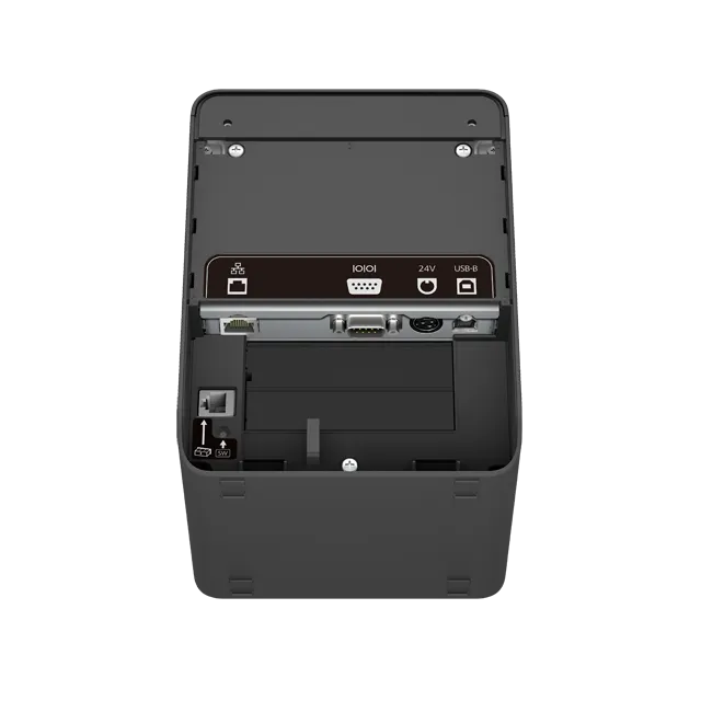 Принтер чековый Epson TM-L100 (103): USB, Ethernet, Serial, Linerfree, PS, EU, Black, C31CJ52103