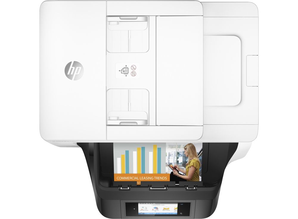 МФУ HP OfficeJet Pro 8730 (D9L20A#A80) [A4, струйное, цветное, 1200x1200 DPI, дуплекс, АПД, Wi-Fi, Ethernet (RJ-45), USB, FAX (RJ-11)]