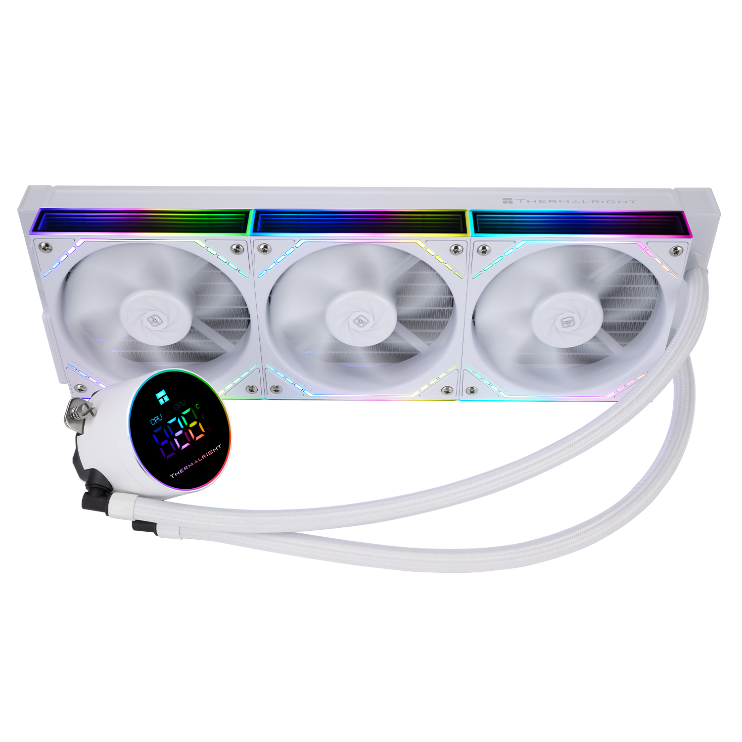 Система охлаждения Thermalright Frozen Magic 360 Digital ARGB WHITE V2 (TL-M12QW) [120 мм, 2000 об/мин, 28.2 дБА, 4 pin]