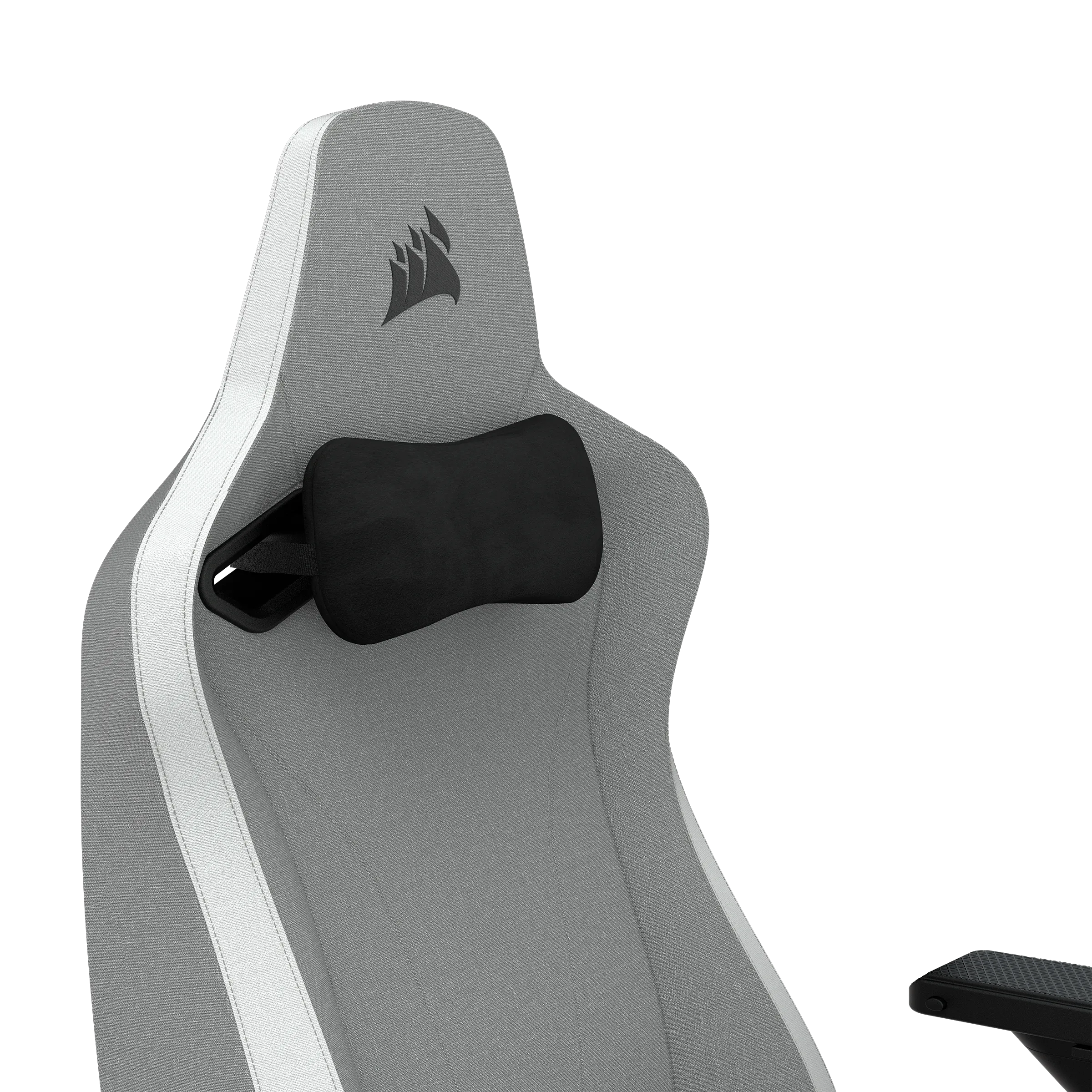 Игровое кресло CORSAIR TC200 Soft Fabric Gaming Chair, Standard Fit (CF-9010048-WW) серый