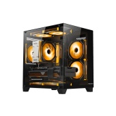 Корпус HuntKey S900 [Mini Tower, 5 x 120 мм ARGB, черный]