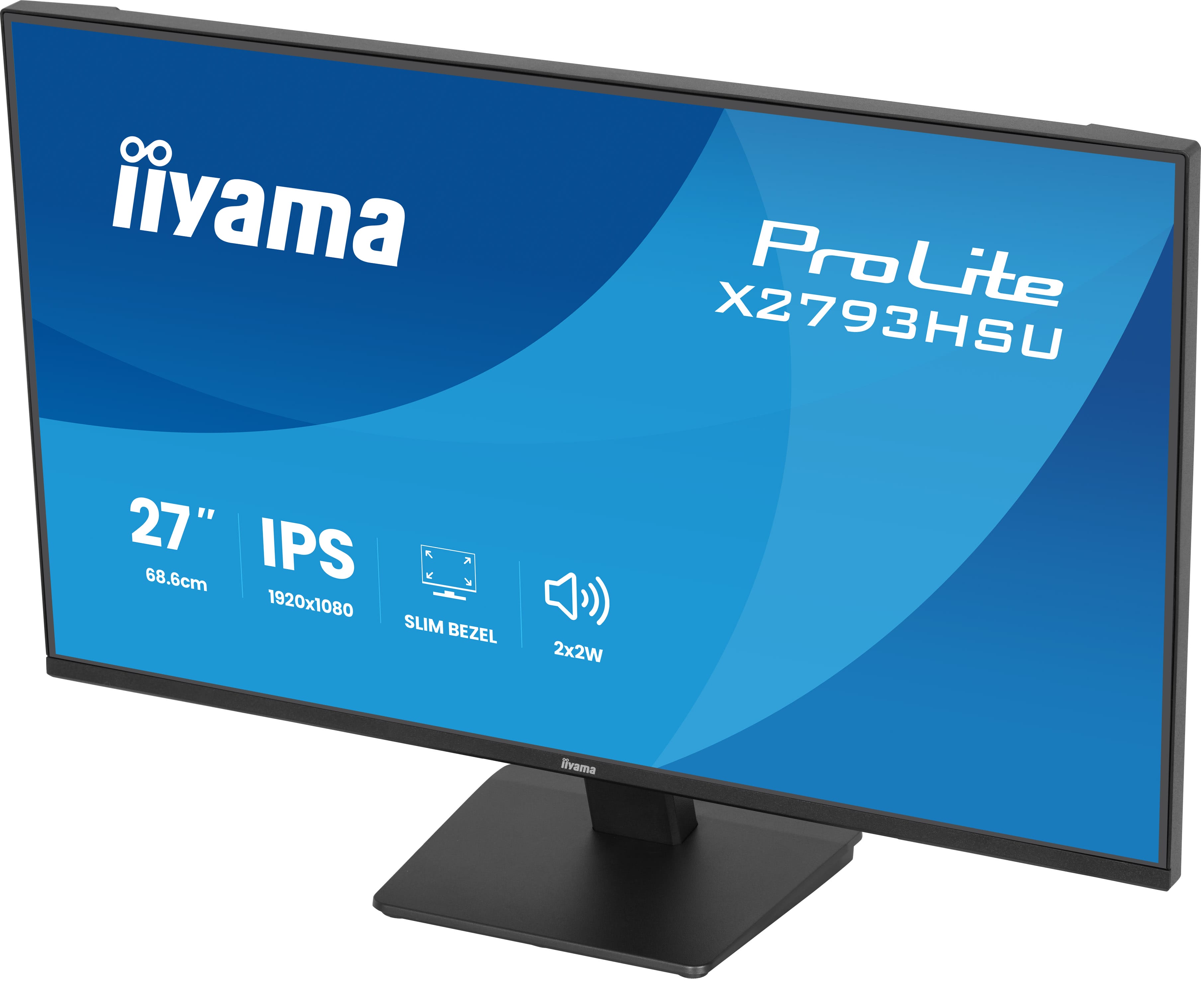 Монитор Iiyama ProLite X2793HSU-B1 [27", IPS, 1920x1080, 120Гц, 1 мс, HDMI, DisplayPort]