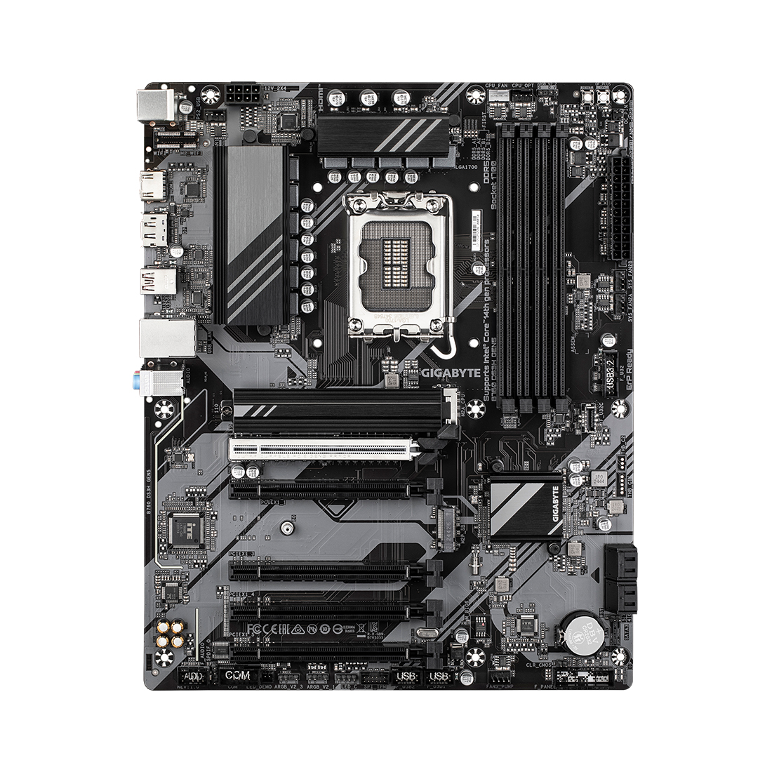 Материнская плата Gigabyte B760 DS3H GEN5 [LGA 1700, Intel B760, 4xDDR 5, 2xM.2, 5xPCI-E x16, Standard-ATX]