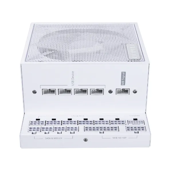 Блок питания Lian Li EG1000 WHITE 1000W (G9P.EG1000.WE00.EU) [1000 Вт, 80 PLUS Platinum, 12x SATA, 1x 6+2 pin PCIe, 1x 4+4 pin CPU, ATX]