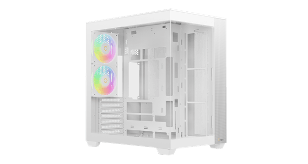 Корпус Ocypus Delta C74 WH ARGB (Delta-C74-WHD200XX-GL) [Midi Tower, 2 x 120 мм, белый]