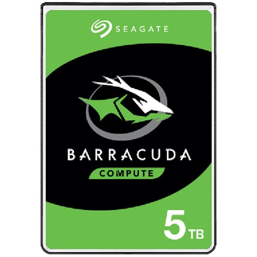 Жесткий диск Seagate Barracuda Guardian (ST5000LM000) [5 ТБ, 2.5", SATA III, 5400 об./мин, кэш - 128 МБ, для ПК, для сетевых накопителей (NAS)]