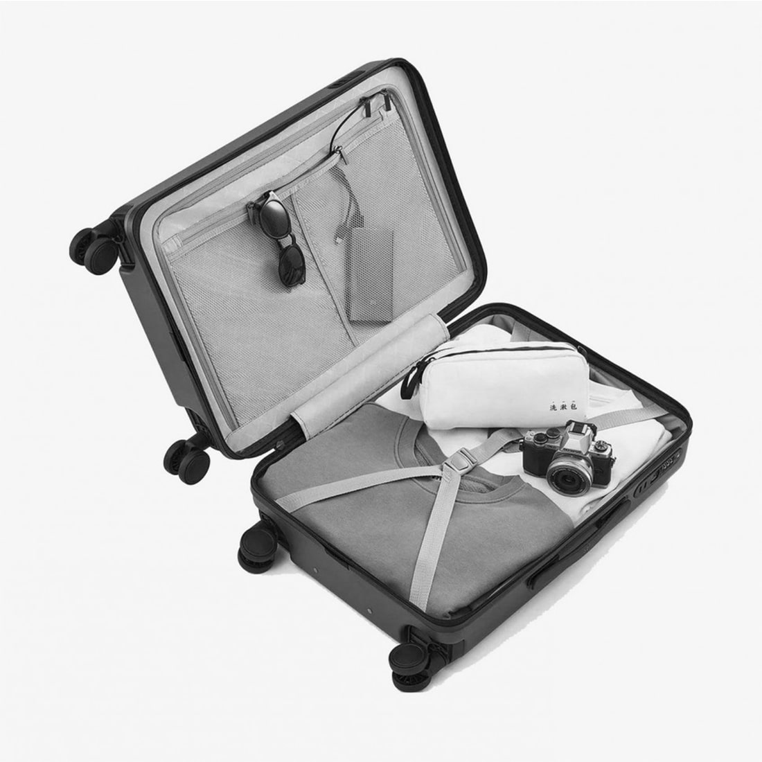 Чемодан NINETYGO Rhine PRO Plus Luggage 24" Черный