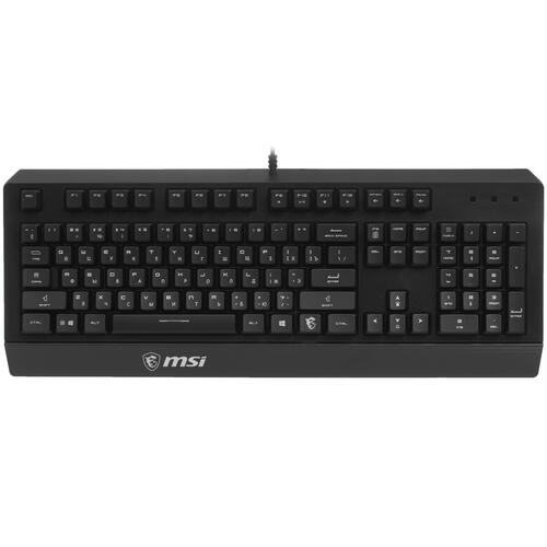 Клавиатура проводная MSI Vigor GK20, Мембранная/ Проводная/ Клавиш - 108/ Подсветка