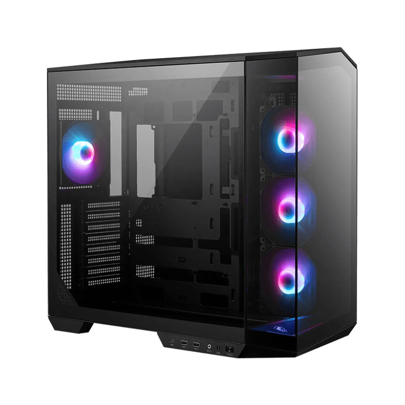 Корпус MSI MAG PANO 100R PZ [Midi Tower, 4x 120 мм ARGB, черный]