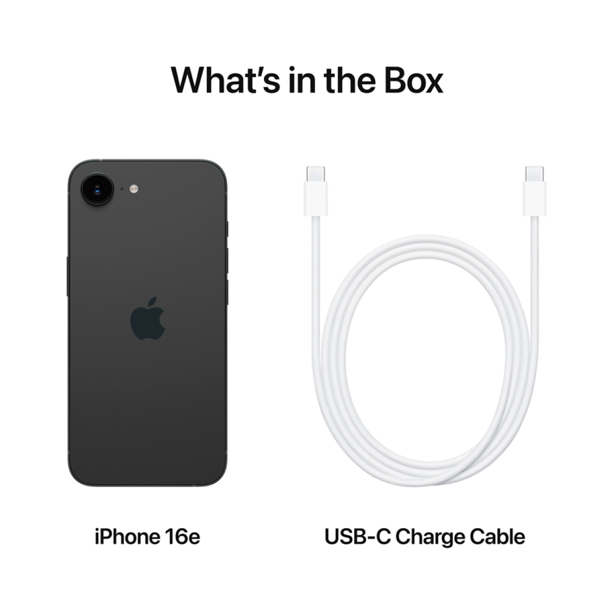 Смартфон Apple iPhone 16e (MD1Q4HX/A) [6.1", 128 ГБ, 8 ГБ, Черный]