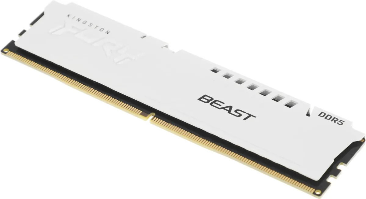 Оперативная память Kingston FURY Beast White (KF556C40BW-16) [16 ГБ, DDR 5, 5600 МГц, 1.25 В]