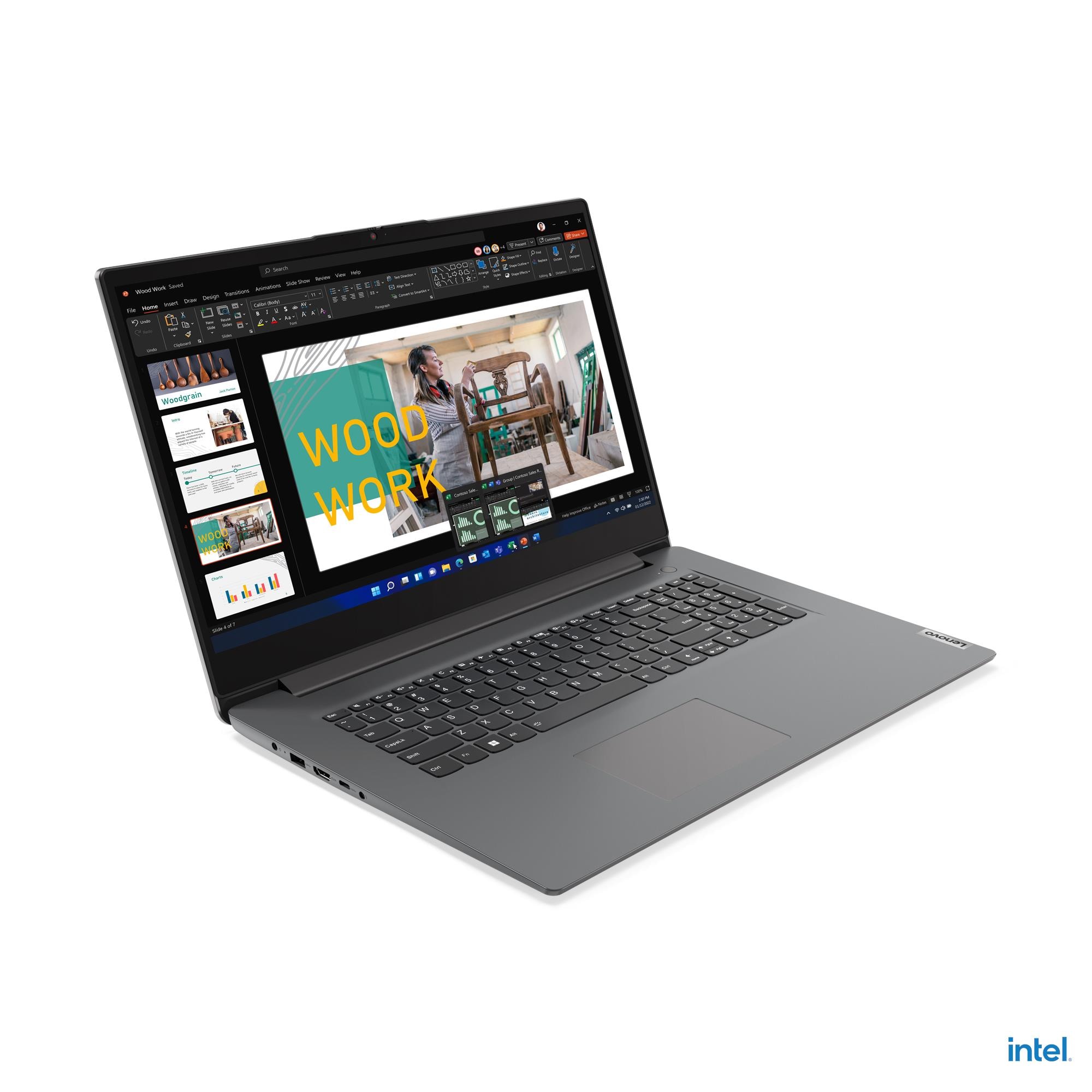 Ноутбук Lenovo V17 G4 IRU (83A2004FRU) [17.3" Full HD, Intel Core i5-13420H, 8 ГБ ОЗУ, 512 ГБ SSD, DOS]
