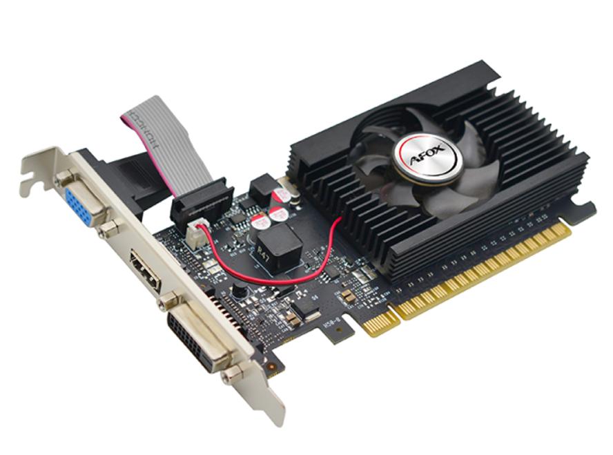 Видеокарта Afox GT710 4GB D3 LP Single Fan (AF710-4096D3L5-V3) [4 ГБ, GDDR3, 64 бит, VGA, DVI, HDMI]