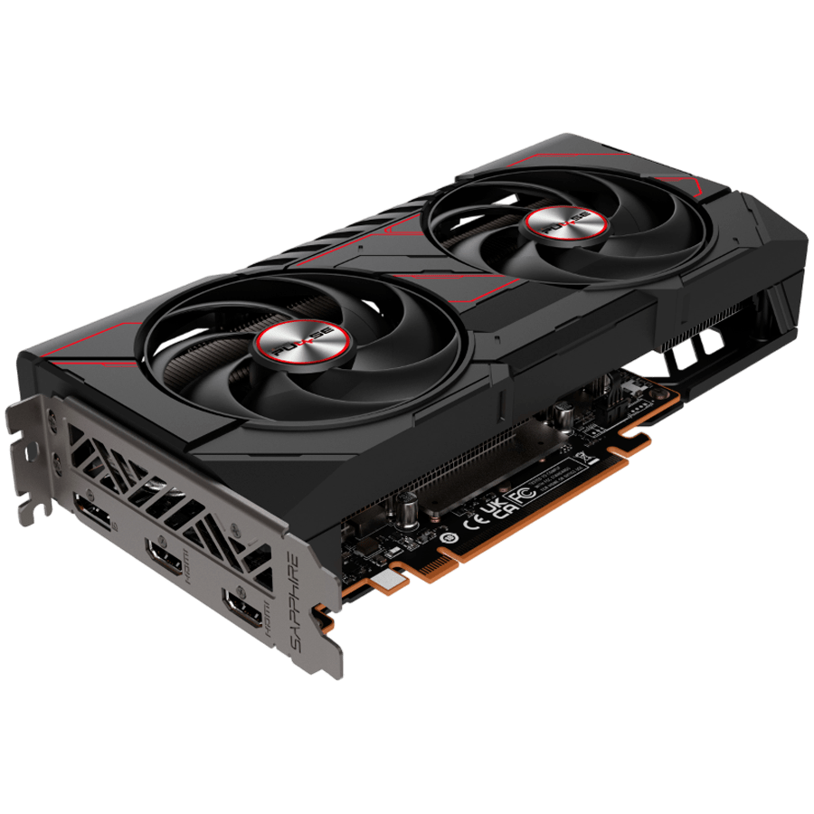 Видеокарта Sapphire PULSE AMD RADEON RX 9060 XT GAMING OC 16GB DUAL (11350-03-20G) [16 ГБ, GDDR6, 128 бит, HDMI, DisplayPort (2 шт)]