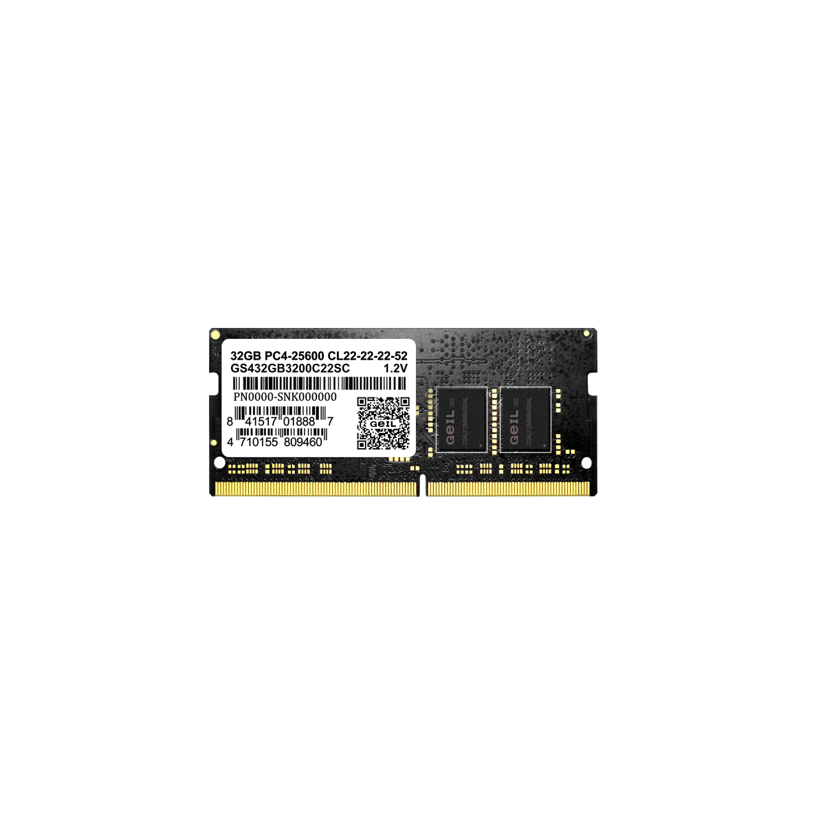 Оперативная память для ноутбука Geil SO-DIMM (GS416GB2400C17S) [16 ГБ, DDR 4, 2400 МГц, 1.2 В]