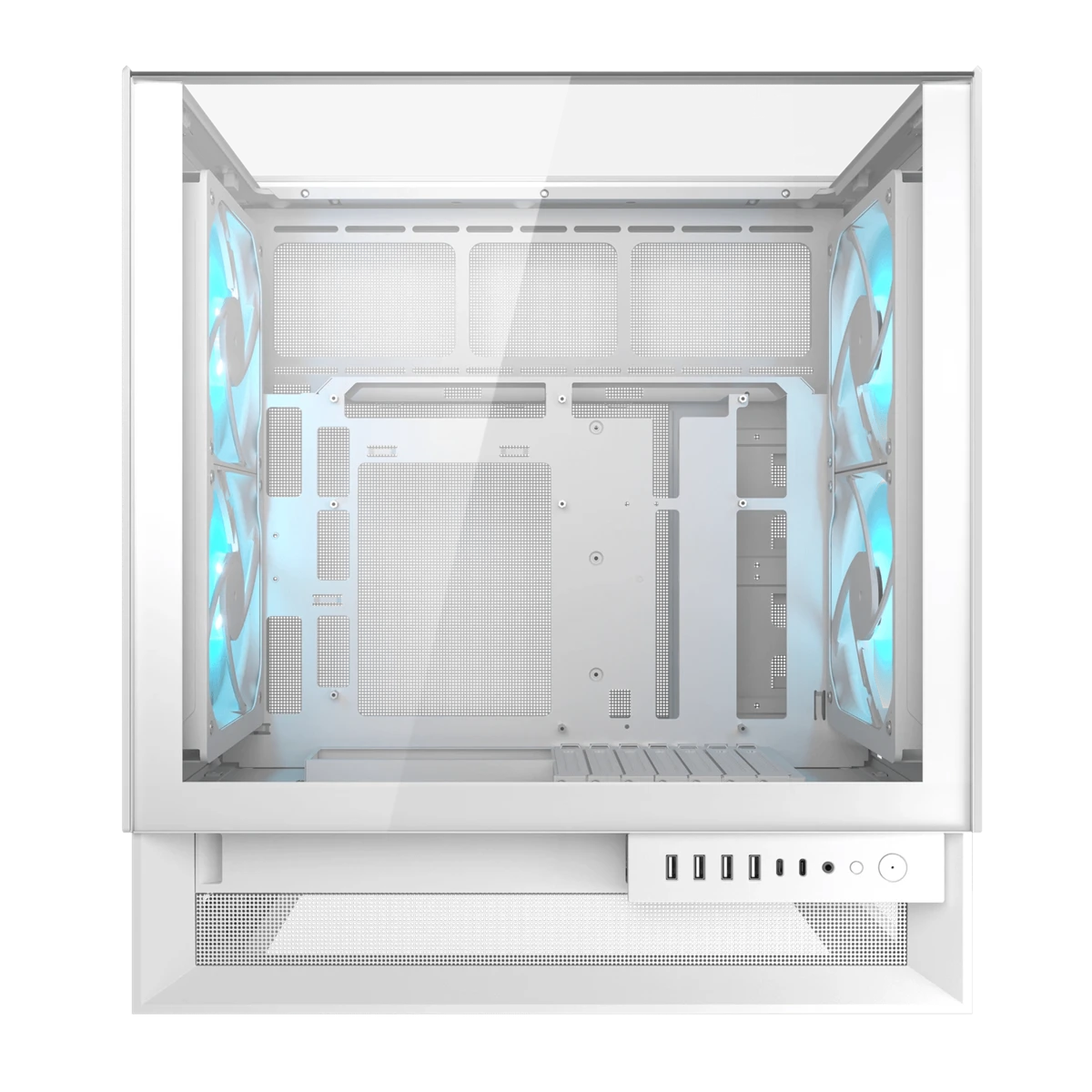 Корпус Cougar OmnyX (CGR-2WA3W-RGB) [Midi Tower, 4 x 160 мм, белый]