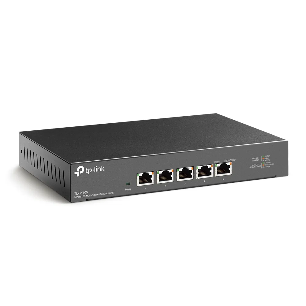 Коммутатор 10GE  5-портовый Tp-Link TL-SX105