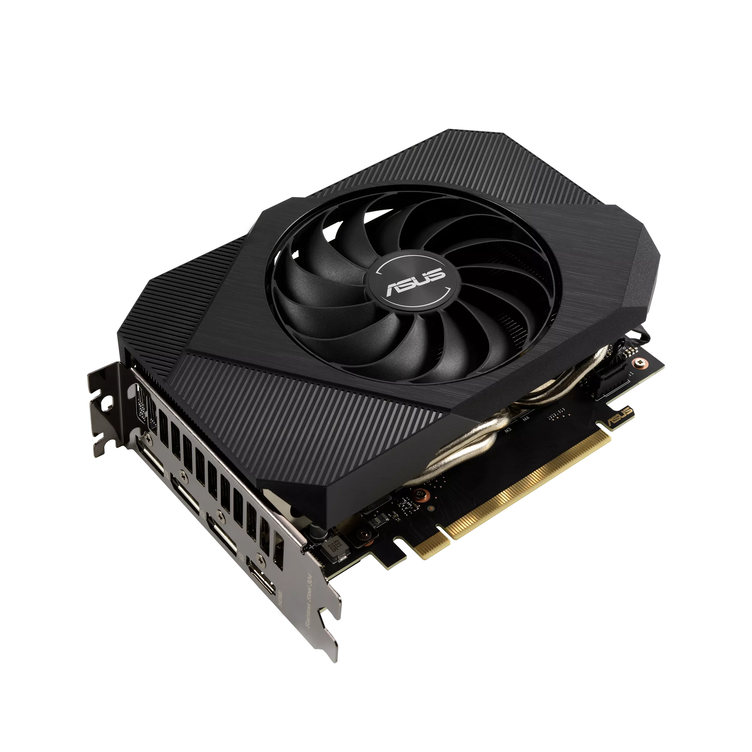Видеокарта Asus GeForce RTX 3050 (PH-RTX3050-8G) [8 ГБ, GDDR6, 128 бит, DVI, HDMI, DisplayPort (3 шт)]