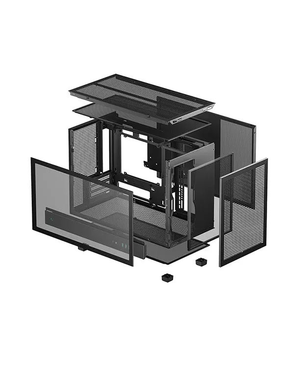 Корпус DeepCool CH260 (R-CH260-BKNGM0-G-1) [Mini Tower, Без вентиляторов, черный]