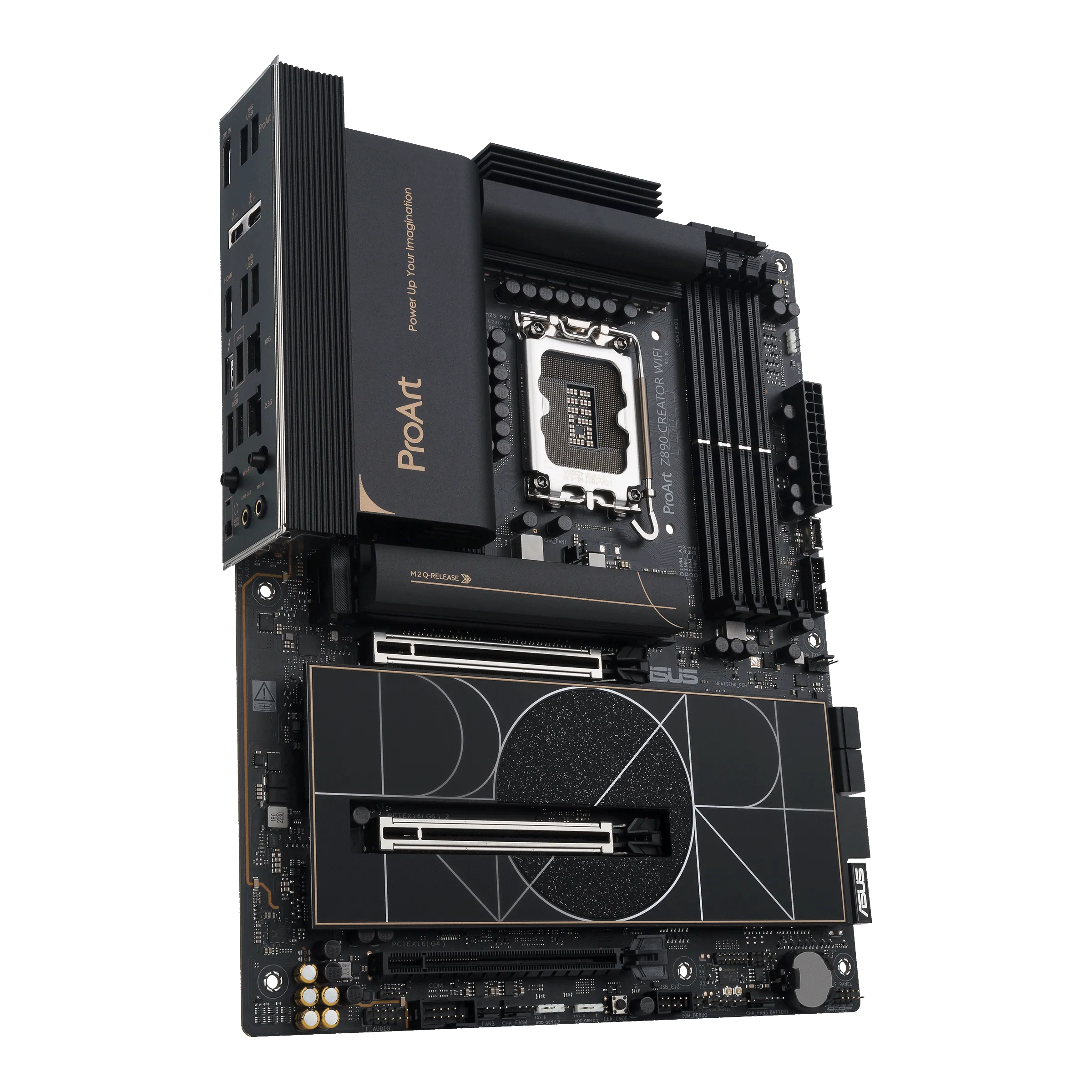 Материнская плата Asus ProArt Z890-CREATOR WIFI [LGA 1851, Intel Z890, 4xDDR 5, 5xM.2, 3xPCI-E x16, Standard-ATX]