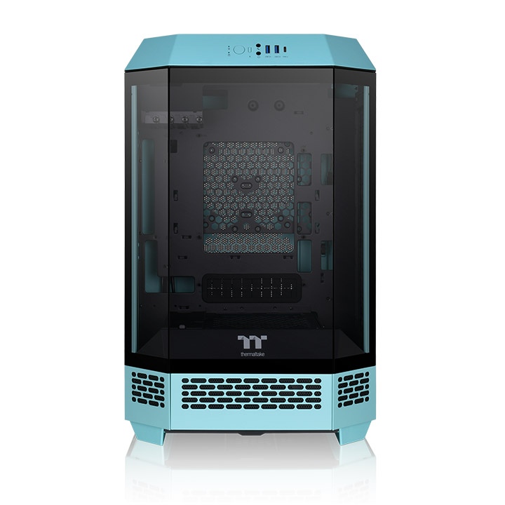 Корпус Thermaltake The Tower 300 Turquoise (CA-1Y4-00SBWN-00) [Mini Tower, 2x 140 мм, голубой]