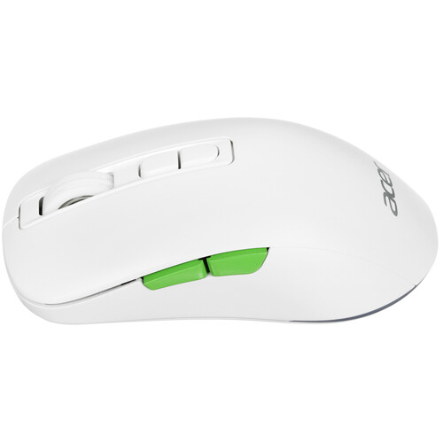 Мышь Acer OMR311 (ZL.MCECC.034) [проводная + беспроводная, светодиодная, 2400 DPI, подсветка, белый]