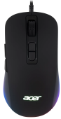 Мышь Acer OMW135 (ZL.MCEEE.019) [проводная, светодиодная, 6400 DPI, подсветка, черная]