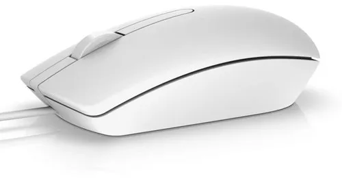 Мышь Dell MS116 (MS116-WH) [проводная, светодиодная, 1000 DPI, белая]