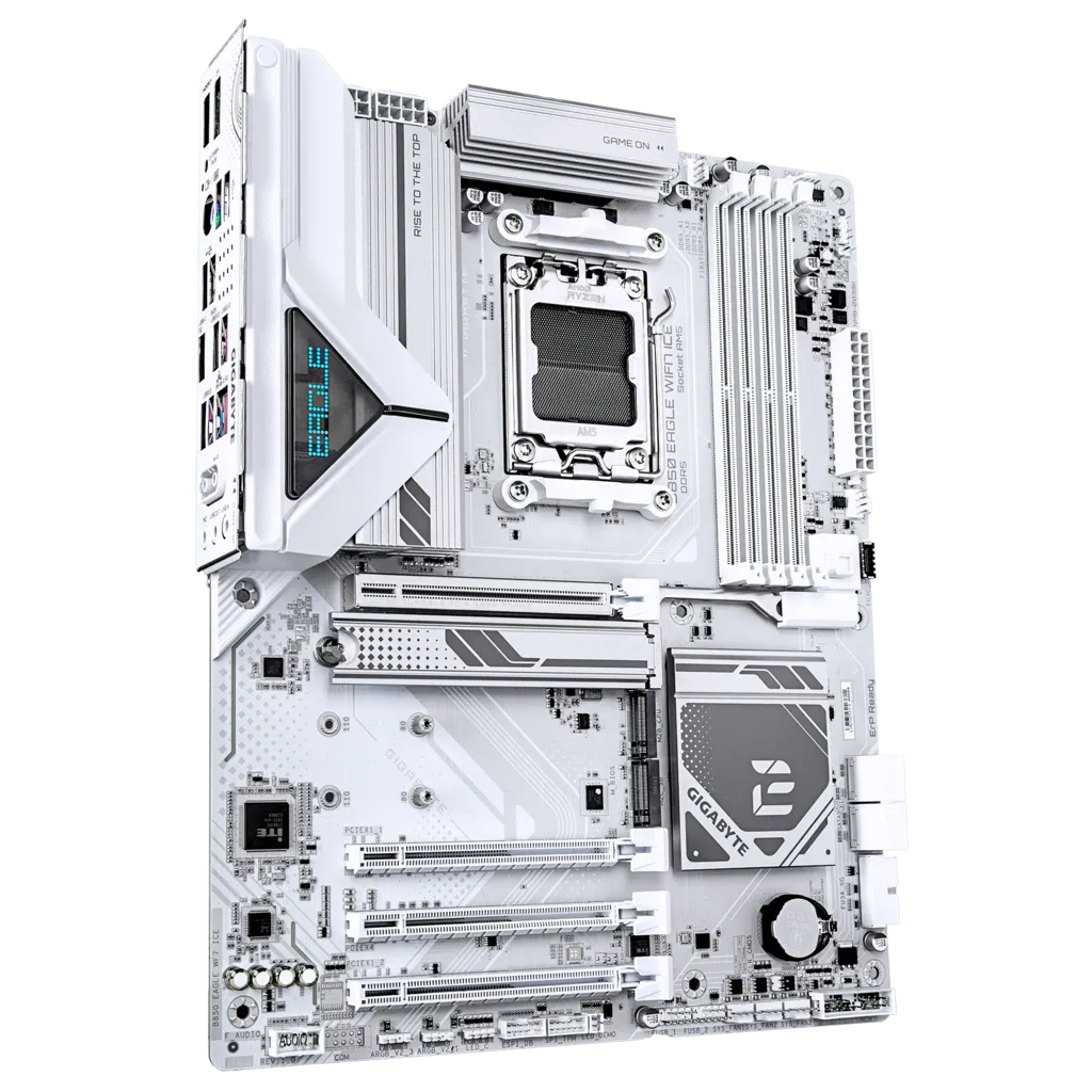 Материнская плата Gigabyte B850 Eagle WiFi7 ICE [AM5, AMD B850, 4xDDR 5, 3xM.2, 4xPCI-E x16, Standard-ATX]