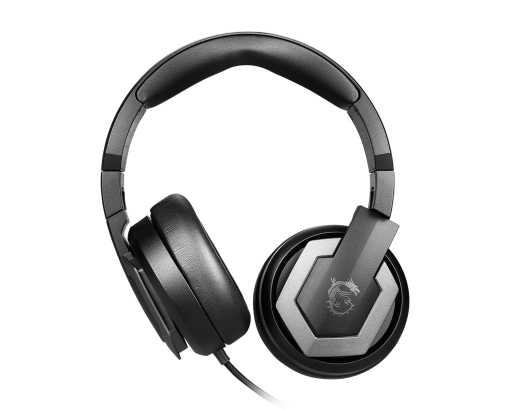 Гарнитура MSI Immerse GH61, 32 Ohm, 107dB, Virtual 7.1, 1.0/1.2m cable, USB/3.5mm, black