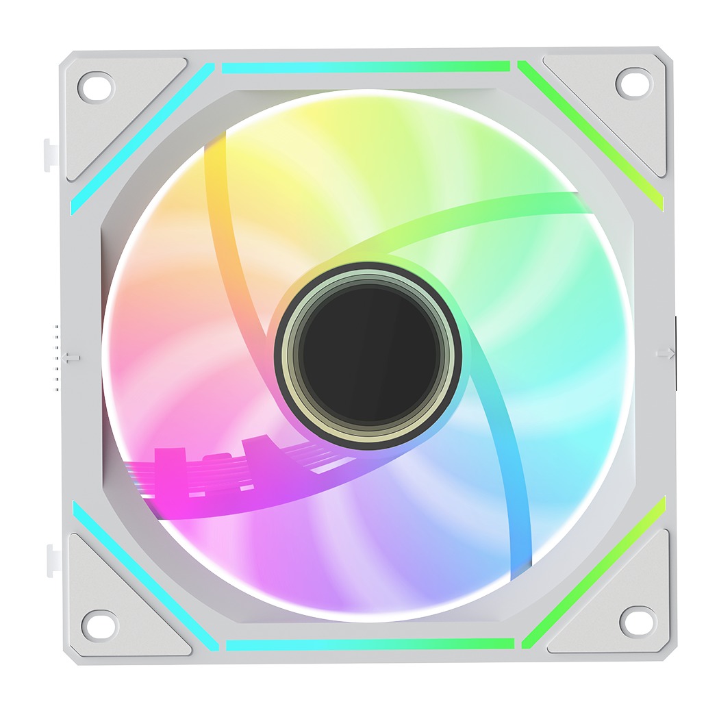 Вентилятор для корпуса Ocypus Gamma F12 UNI WH ARGB [123 x 120 мм, 1800 об/мин, 53 CFM, 31 дБ, PWM]