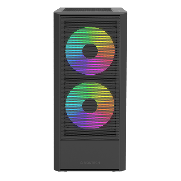 Корпус Montech X2 PLUS (B) [Midi Tower, 1 × 120 мм, 2 × 140 мм, Черный]