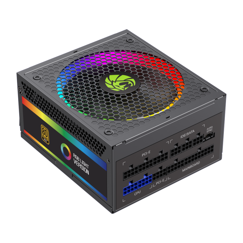 Блок питания GameMax RGB-Smart 850 PRO (2141-0850B0031) [850 Вт, 80 PLUS Gold, 8x SATA, 3 x 6+2 pin PCIe, 2x 4+4 pin CPU, ATX]