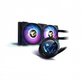 Кулер для процессора, Gigabyte, GP-AORUS WATERFORCE X 240 AM2, AM2+, AM3/AM3+/FM1, FM2/ 130 W (Core i7/i5/i3), 2 x вентилятора 2200 r/min, 31 dB/ тепловые трубки x 2,