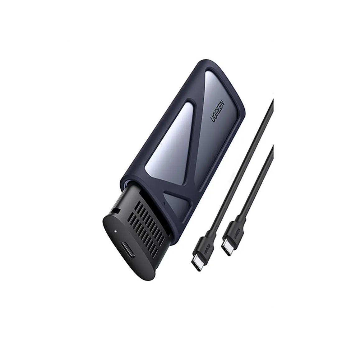 Кейс для жестких дисков, Ugreen CM400/10902, M.2 NVMe USB Type-C Серый