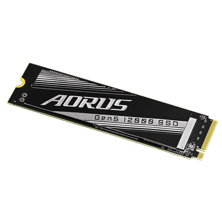 SSD-накопитель Gigabyte AORUS Gen5 12000 (AG512K2TB) [2 ТБ, M.2, PCI-E, 12400/11800 МБ/с, 3D V-NAND]