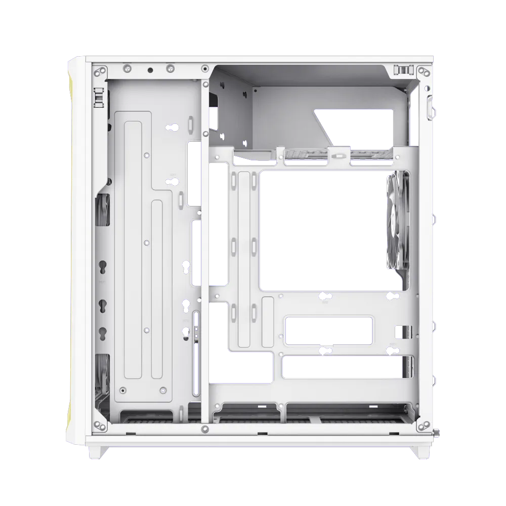 Корпус Gembird F45 WW White (1116-4045R0002) [Midi Tower, 3 x 120x120 мм, белый]