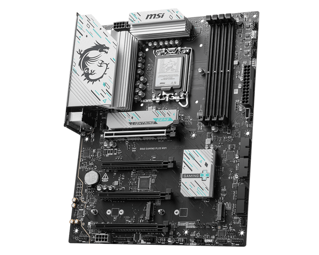 Материнская плата MSI B860 GAMING PLUS WIFI LGA1851 4xDDR5 4xSATA3 RAID 3xM.2 HDMI DP Type-C ATX