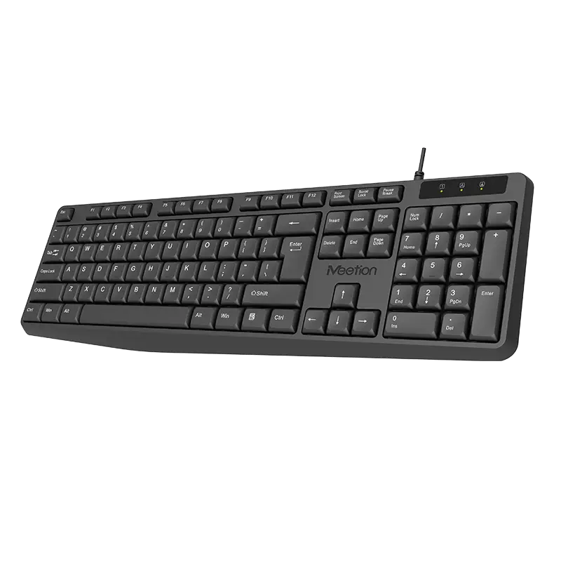 Клавиатура MeeTion K200 (K200 Black) [мембранная, проводная, черная]